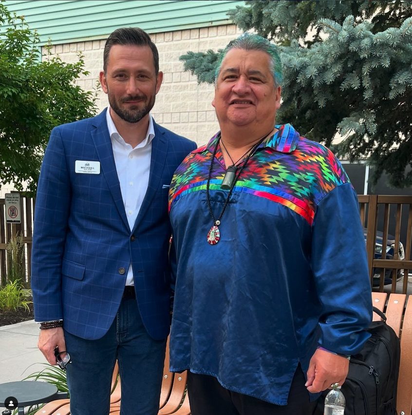 Michael Salem with Gimaa Stacey Laforme.